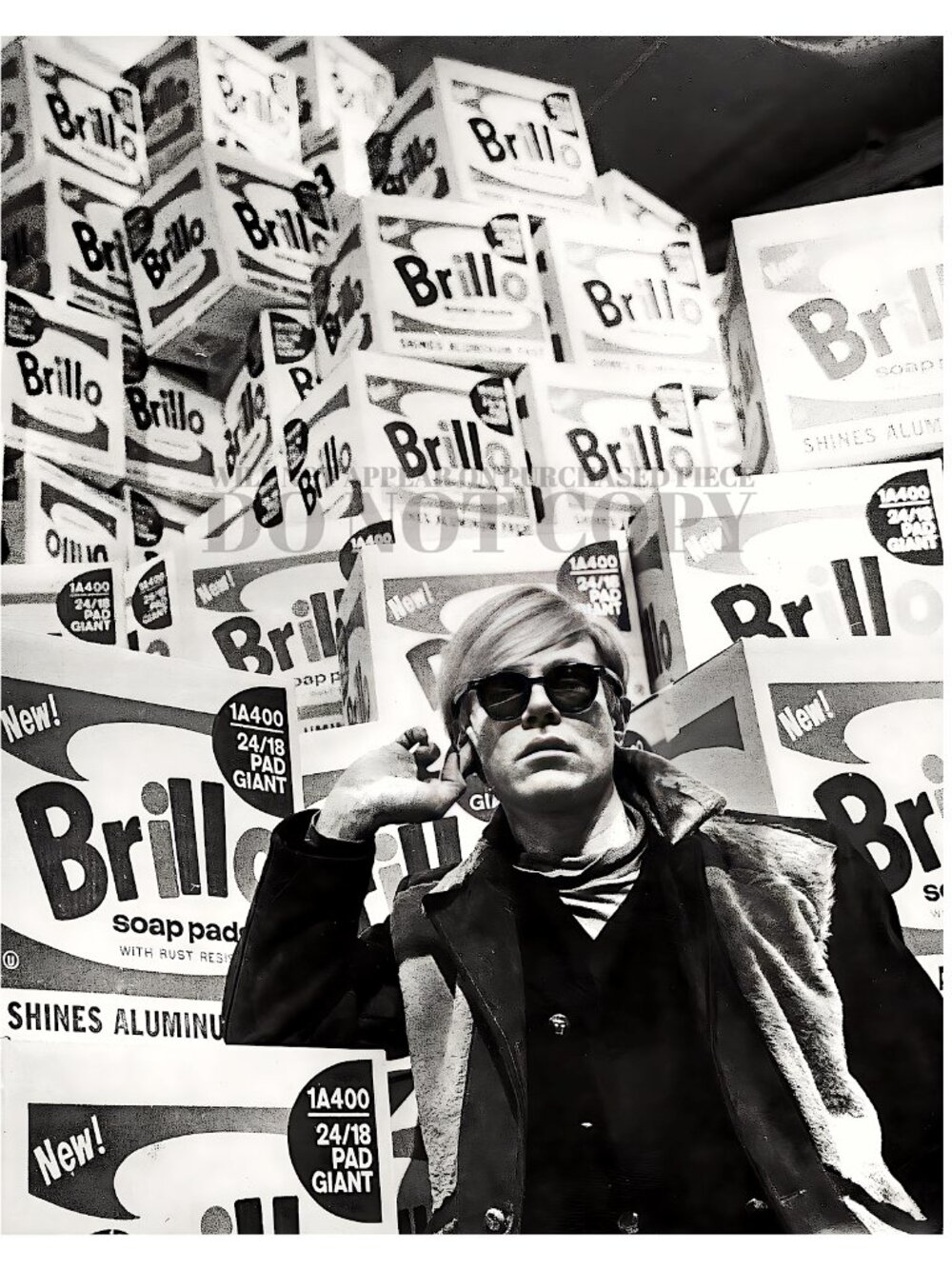 Andy Warhol Photograph 8 X 10 | RARE 1968 Brillo Portrait | Photo | Poster Art